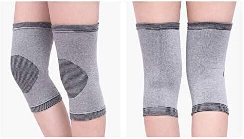 1Pair Elasticated Knee Pads Knee Support Brace Leg Arthritis Injury Sleeve Elasticated Bandage Ankle Brace Support in Saudi Arabia