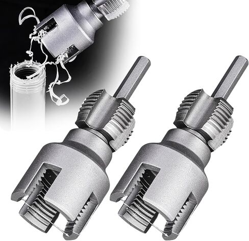 2pcs أداة خيط الأنابيب الخارجية الداخلية المدمجة ، مجموعة خيوط الأنابيب PVC المتوافقة مع أحجام أنابيب 1/2 "(DN15) 3/4" (DN20) أحجام الأنابيب in Kuwait