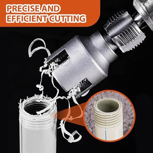 2pcs أداة خيط الأنابيب الخارجية الداخلية المدمجة ، مجموعة خيوط الأنابيب PVC المتوافقة مع أحجام أنابيب 1/2 "(DN15) 3/4" (DN20) أحجام الأنابيب in Kuwait