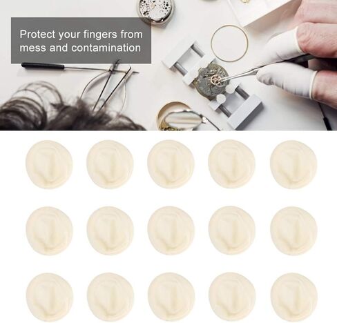 100pcs حماة أصابع الأصابع للساعات ، وأصابع المطاط الثابتة anti نصائح واقي أصابع الدقة الحامي الإثارة لإصلاح الساعات الإلكترونية تطبيق المصنوع يدويًا in Saudi Arabia