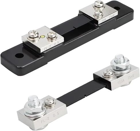 FL-2B Type Economic 10A 15A 20A 30A 40A 50A 75A 100A 75mV 200A 500A 750A 1000A 75m Copper DC Current Shunt Resistor 1Pcs(20A) in Saudi Arabia
