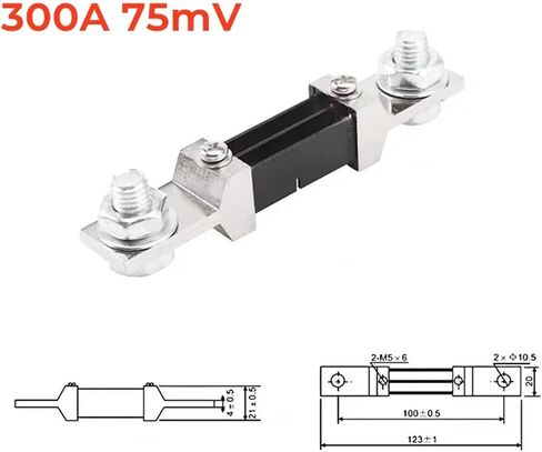 300A 75mV 0.5 Manganin Copper FL-2 Shunt Class B DC Ammeter DC Current Shunt Resistor 1Pcs in Saudi Arabia