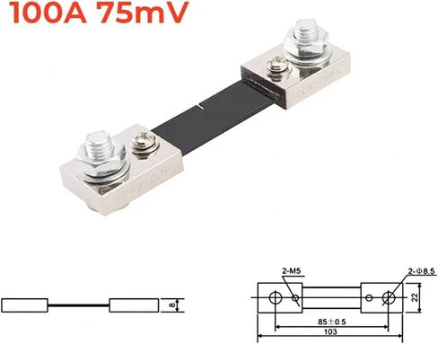 FL-2 Shunt Class B DC Ammeter is Attached with Special 75A 100A 150A 200A 250A 75mV 0.5 Manganese Copper 1Pcs(250A) in Saudi Arabia