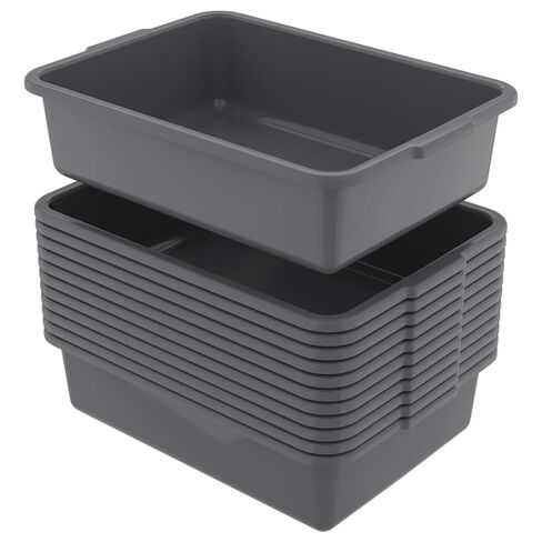 12 Packs Plastic Bus Tubs, 15 L Restaurant Commercial Bus Box in Kuwait