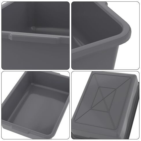 12 Packs Plastic Bus Tubs, 15 L Restaurant Commercial Bus Box in Kuwait