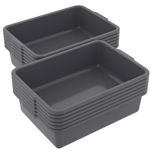 12 Packs Plastic Bus Tubs, 15 L Restaurant Commercial Bus Box in Kuwait