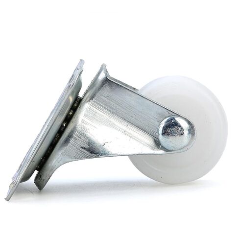4PCS 1inch Wheels Castor 10Kg Universal Swivel Casters White PP Nylon Dual Roller Bearing Wheel in Kuwait