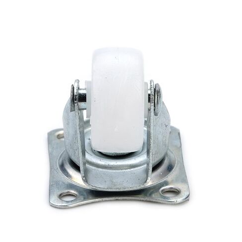 4PCS 1inch Wheels Castor 10Kg Universal Swivel Casters White PP Nylon Dual Roller Bearing Wheel in Kuwait