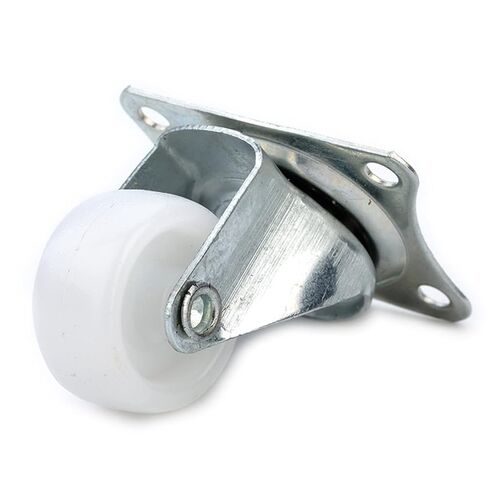 4PCS 1inch Wheels Castor 10Kg Universal Swivel Casters White PP Nylon Dual Roller Bearing Wheel in Kuwait