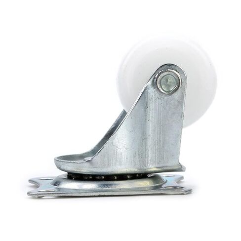 4PCS 1inch Wheels Castor 10Kg Universal Swivel Casters White PP Nylon Dual Roller Bearing Wheel in Kuwait