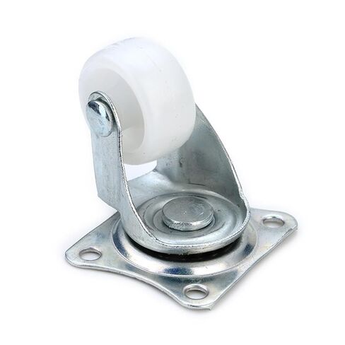 4PCS 1inch Wheels Castor 10Kg Universal Swivel Casters White PP Nylon Dual Roller Bearing Wheel in Kuwait