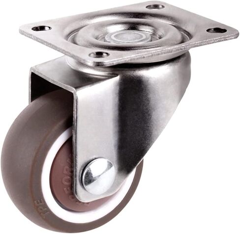 1 1.25 1.5 2 بوصة الأثاث عجلات العجلات من المطاط دوار Castor Trolley Rubber مع الفرامل 1pcs (G-Brake ، 1.25 بوصة) in Saudi Arabia