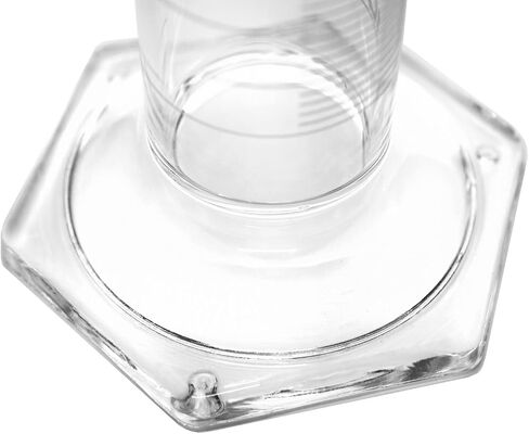 EISCO Graduated Cylinder, 500ml - ASTM, Class B Tolerance ±4.00ml - Protective Collar, Hexagonal Base - White Graduations - Borosilicate 3.3 Glass in Saudi Arabia