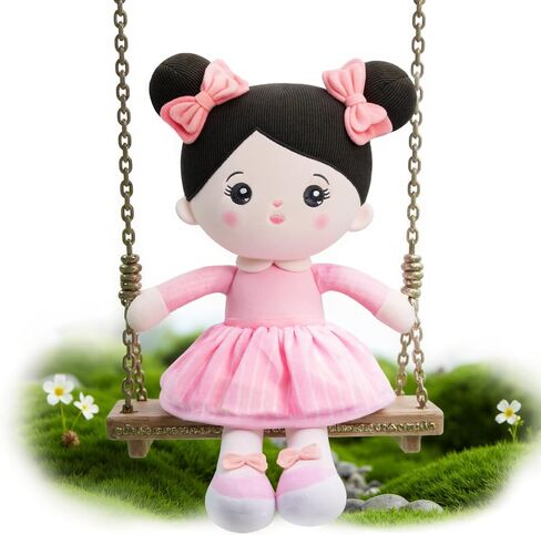 OUOZZZ Soft Baby Doll 12.6" Yellow Bee Dress Snuggle Buddy Doll in Saudi Arabia