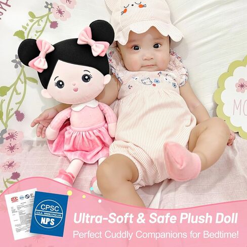 OUOZZZ Soft Baby Doll 12.6" Yellow Bee Dress Snuggle Buddy Doll in Saudi Arabia