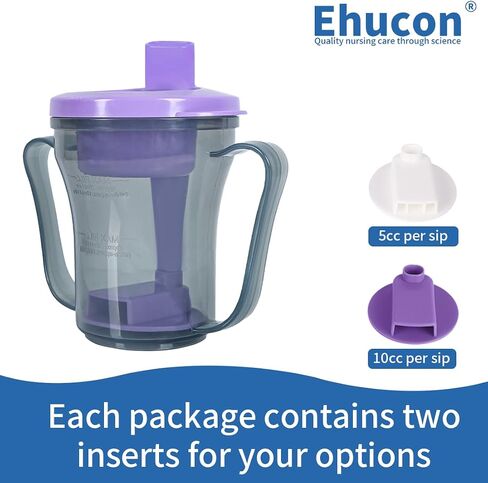 Dysphagia Cups for Swallowing People, Provale Cup 5CC or 10CC of Liquid Each Time for Prevent Chocking (Blue) in Kuwait