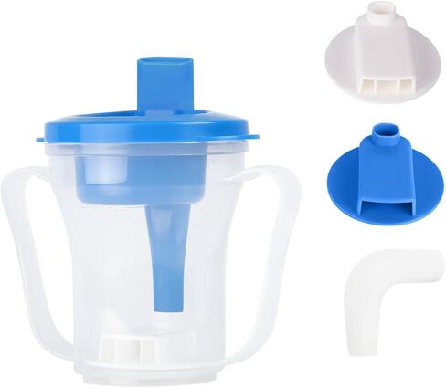 Dysphagia Cups for Swallowing People, Provale Cup 5CC or 10CC of Liquid Each Time for Prevent Chocking (Blue) in Kuwait