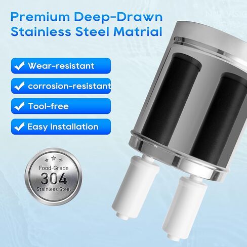 استبدال مرشح مياه الجاذبية ، لعناصر تنقية Berkey® Black Carbon (BB9-2®) ومرشحات الفلوريد K5366 (PF-2®) حزمة التحرير والسرد ، المتوافقة مع نظام ترشيح Berkey® ، استمتع بالمياه الصحية. in Kuwait