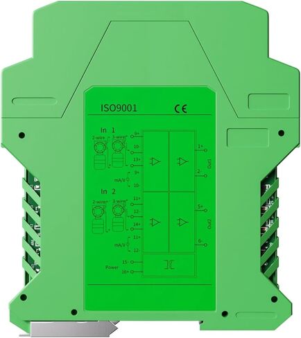 24v Signal Isolator 4-20mA 0-10V Signal Converter 1 in 1 Out 2 in 2 Out 4 to 20mA 0 to 10V Signal Isolator(Out 0-10V_Input 0-5V) in Kuwait