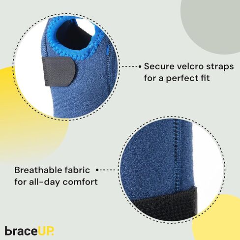 BraceUP Stabilized Kids Wrist Brace- Youth Wrist Support, Kids Wrist Splint, Child Wrist Brace for Daily Use, Boys and Girls height 3’3" to 4’11", size 3-12 (Left Hand) in Kuwait