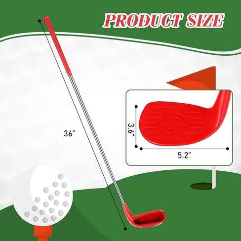 realspring Golf Game Club مجموعة أندية تقطيع الجولف البلاستيكية مع رؤوس كبيرة الحجم للمنزل الخلفي لعبة دلو في الهواء الطلق هدية تدريبات تدريبية داخلية للبالغين in Saudi Arabia