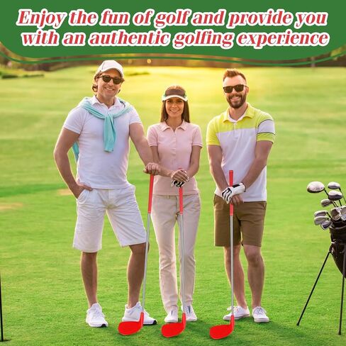 realspring Golf Game Club مجموعة أندية تقطيع الجولف البلاستيكية مع رؤوس كبيرة الحجم للمنزل الخلفي لعبة دلو في الهواء الطلق هدية تدريبات تدريبية داخلية للبالغين in Saudi Arabia