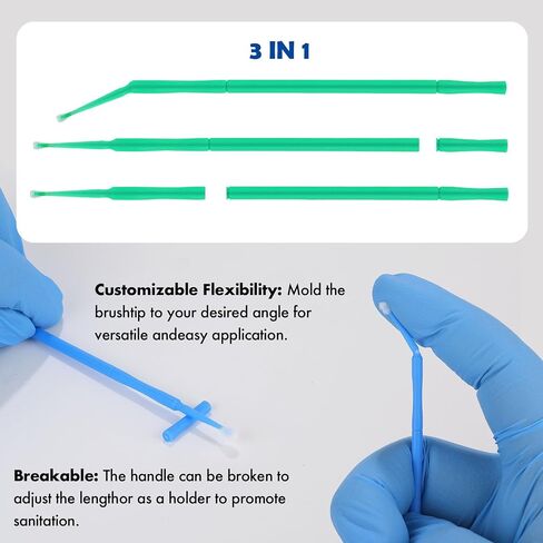 400 PCS Dental Grade Pollo Adventable Defactable Dental Approachors by Omnia One | نصائح خالية من الوبر ، قابلة للانحناء-موضع دقيق للمواد-مثالية للمحترفين ، مواد مانعة للتسرب ، عوامل الترابط in Kuwait