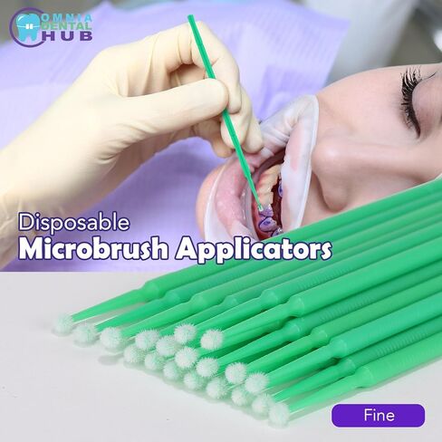 400 PCS Dental Grade Pollo Adventable Defactable Dental Approachors by Omnia One | نصائح خالية من الوبر ، قابلة للانحناء-موضع دقيق للمواد-مثالية للمحترفين ، مواد مانعة للتسرب ، عوامل الترابط in Kuwait