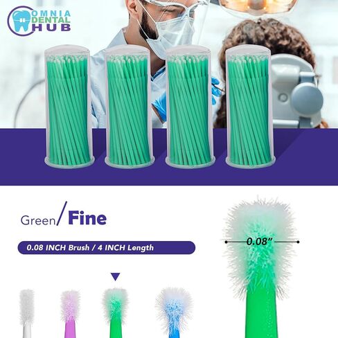 400 PCS Dental Grade Pollo Adventable Defactable Dental Approachors by Omnia One | نصائح خالية من الوبر ، قابلة للانحناء-موضع دقيق للمواد-مثالية للمحترفين ، مواد مانعة للتسرب ، عوامل الترابط in Kuwait
