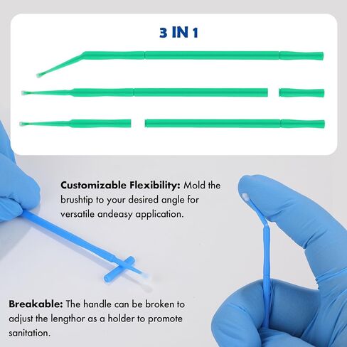 400 PCS Dental Grade Pollo Adventable Defactable Dental Approachors by Omnia One | نصائح خالية من الوبر ، قابلة للانحناء-موضع دقيق للمواد-مثالية للمحترفين ، مواد مانعة للتسرب ، عوامل الترابط in Kuwait