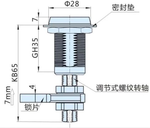 Electronic Cabinet Door Lock Well Cover Lock Equipment Electrical Industrial Cabinet Lock 1Pcs in Saudi Arabia