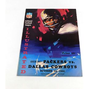 1965 Dallas Cowboys at Bay Packers NFL Football Program 10-24-65 - NFL Programs in Saudi Arabia