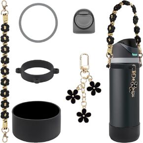 مجموعة أوهالا المتوافقة الشاملة: تمهيد السيليكون لزجاجات 24 أوقية و 32 أوقية ، حزام مقبض زجاجة ماء ، حلقة ختم الزجاجة ، سدادة بديلة ، سحر ، توافق أو أوهالا in Kuwait