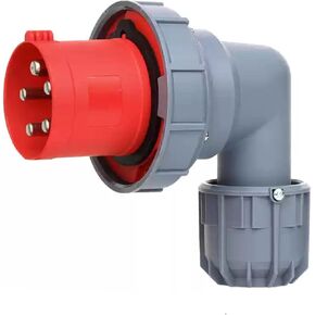 IEC60309 Waterproof Industrial Connector Right Angle Plug 5Pin 63A 380V-415V 3P+N+E Flame Retardant IP67 in Kuwait