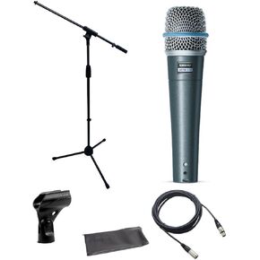 Shure Beta 57a Microphone Bundle with Mic Boom Stand and XLR Cable in Saudi Arabia