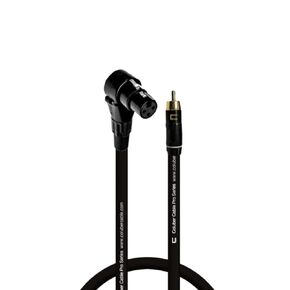 COLUBER CABLE Right Angle XLR Female to RCA Male - 6 Feet - Red - Pro 3-Pin Microphone Connector for Powered Speakers, Audio Interface or Mixer for Live Performance & Recording in Kuwait