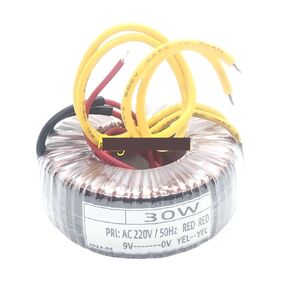 1PCS 30W 30VA Toroidal Transformer INPUT 220V 50HZ OUTPUT 9V محول حلقة الطاقة in Kuwait
