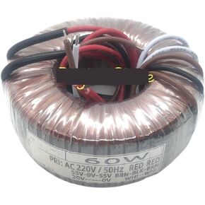 1PCS 60W 60VA إدخال 220V الإخراج 55V-0-55V 20V محول حلقة الصوت in Kuwait
