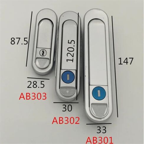 AB303-1 خزانة معدنية لوحة كهربائية قفل الباب رافعة الأدوات الكهربائية الأدوات خزانة الباب قفل 1pcs (AB301) in Saudi Arabia