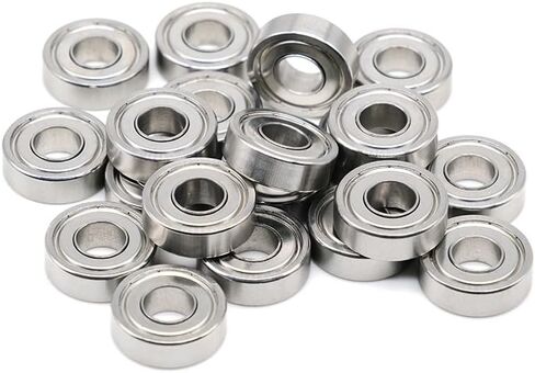 10Pcs 697 S697ZZ ABEC-9 7X17X5mm Stainless Steel Ball Bearing in Saudi Arabia