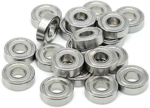 10Pcs 697 S697ZZ ABEC-9 7X17X5mm Stainless Steel Ball Bearing in Saudi Arabia