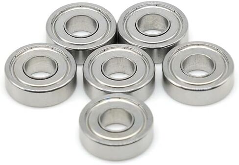 10Pcs 697 S697ZZ ABEC-9 7X17X5mm Stainless Steel Ball Bearing in Saudi Arabia