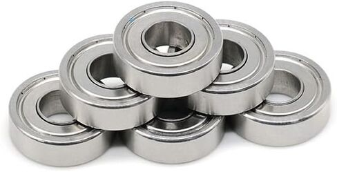 10Pcs 697 S697ZZ ABEC-9 7X17X5mm Stainless Steel Ball Bearing in Saudi Arabia