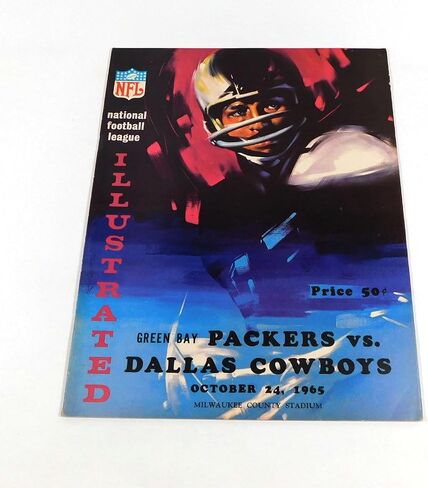 1965 Dallas Cowboys at Bay Packers NFL Football Program 10-24-65 - NFL Programs in Saudi Arabia