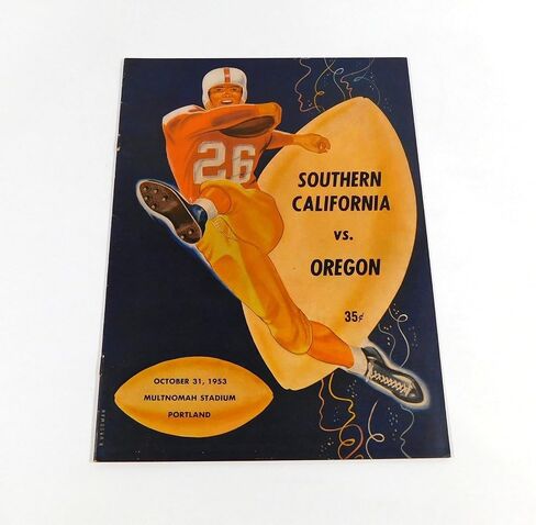 1953 USC vs Oregon College Football Program 10-31-53 - College Programs in Saudi Arabia