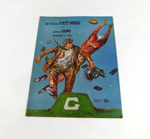 1956 Detroit Lions at San Francisco 49ers NFL Football Program 11-4-56 - NFL Programs in Saudi Arabia