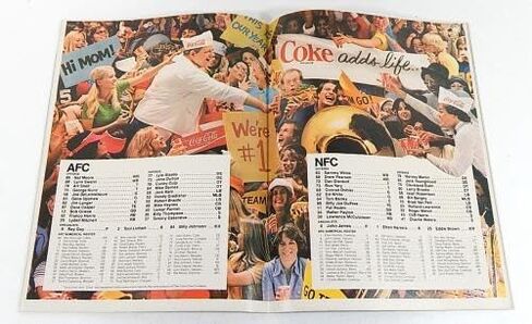 Lot of (10) 1978 AFC NFC Pro Bowl NFL Football Programs Tampa 1/23/78 - NFL Programs in Saudi Arabia