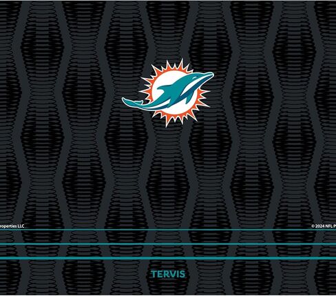 Tervis Venture Water Bottle NFL® Miami Dolphins - Full Speed Triple Walled Insulated Tumbler Travel Cup Keeps Drinks Cold & Hot, 36oz, Stainless Steel in Saudi Arabia