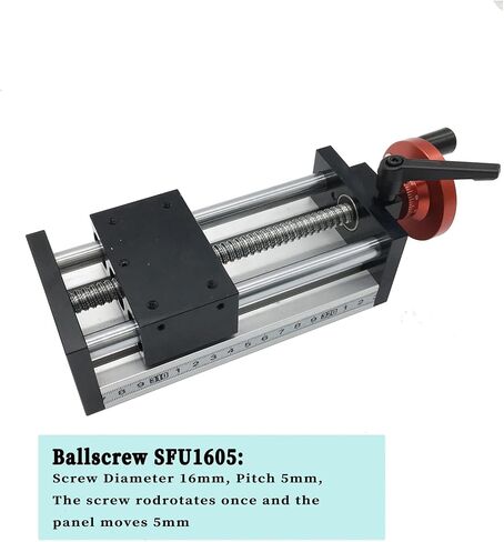 الدليل الخطي منضدة العمل اليدوي 50 ~ 500mm كرات السكتة الدماغية SFU1204/1605/1610 قضيب مرحلة المحور البصري مرحلة الجلسة اليدوية (السكتة الدماغية 250 ملم) in Kuwait