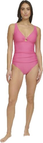 Tommy Hilfiger Women's One Piece Keyhole Ring Detail Swimsuit in Saudi Arabia